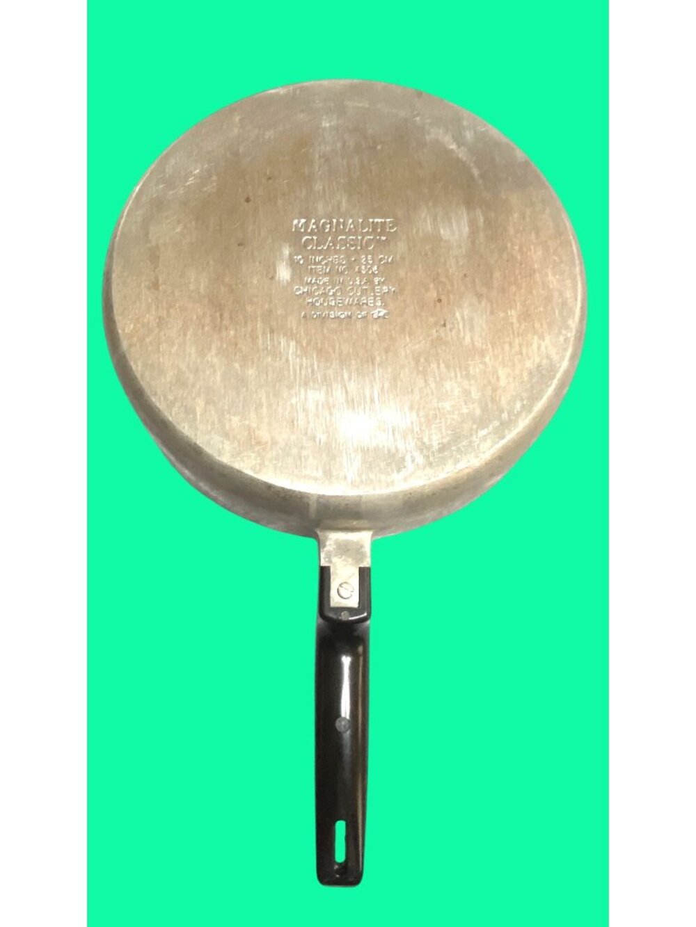 Magnalite Set of 2 Skillets Classic 10" Aluminum W Lid and 10" No Lid USA Made - Picture 14 of 16